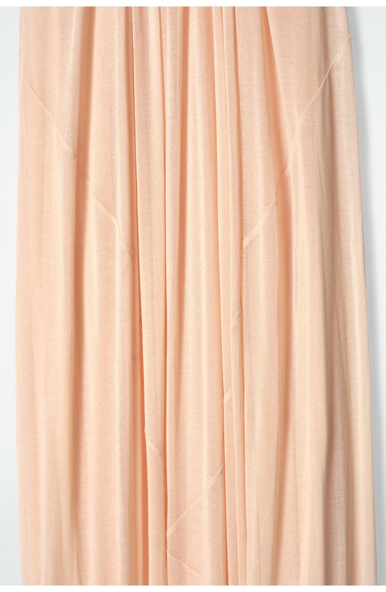 COS Gathered Halterneck Maxi Dress, Alternate, color, Apricot