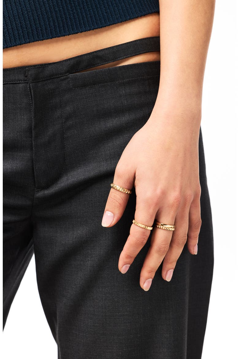 Solid Yellow Gold - Slim Eclipse Ring, Alternate, color, Gold