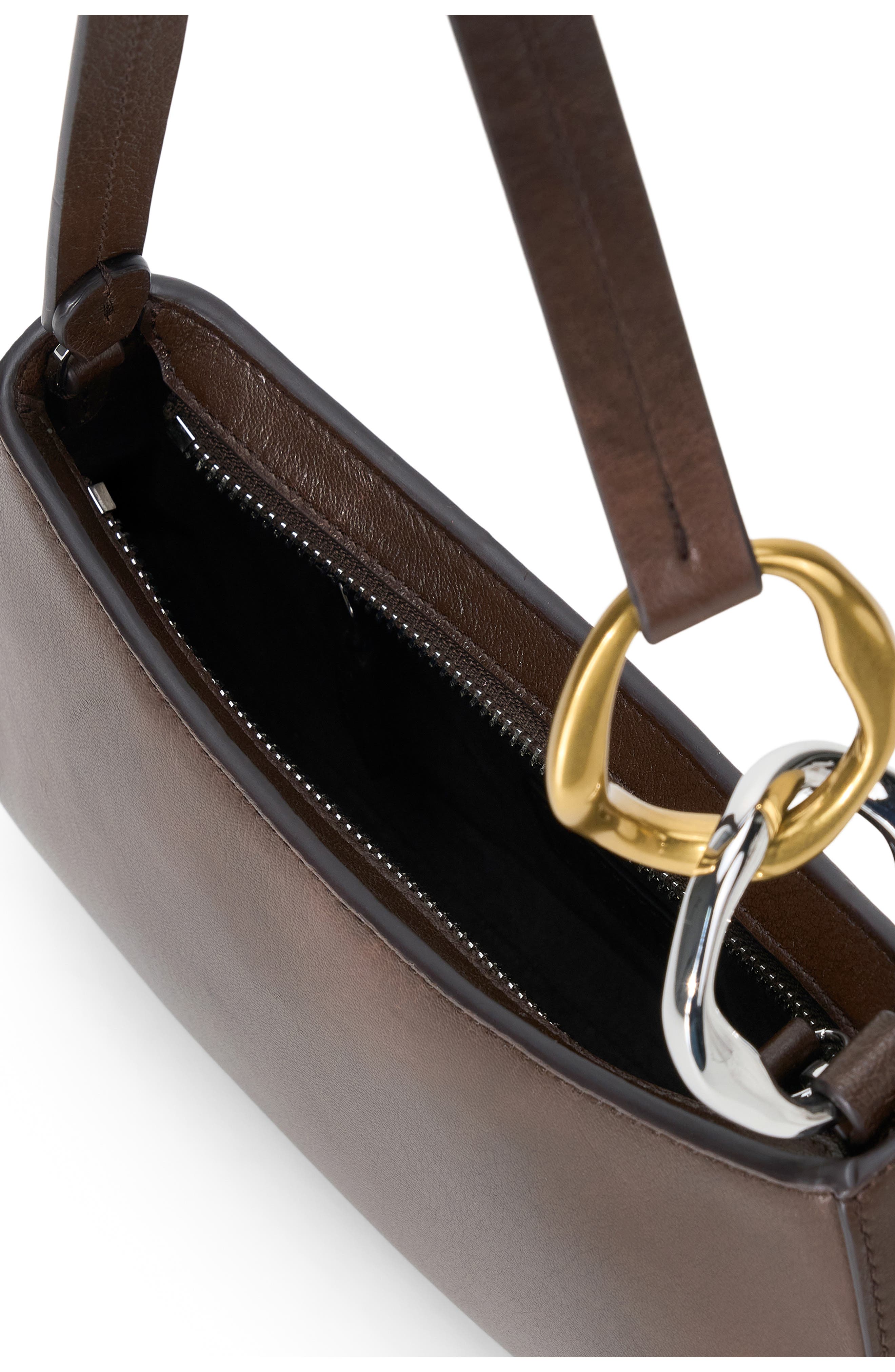 STAUD Ollie Shoulder Bag, Alternate, color, Espresso Distressed