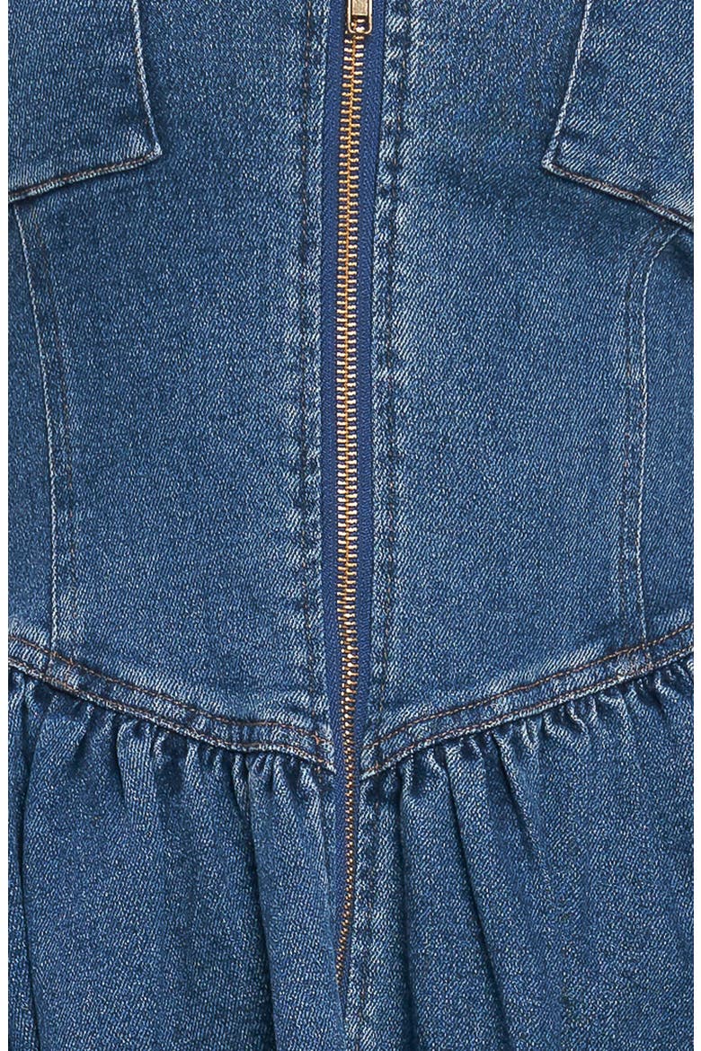 Sleeveless Denim Midi Dress, Alternate, color, MEDIUM INDIGO