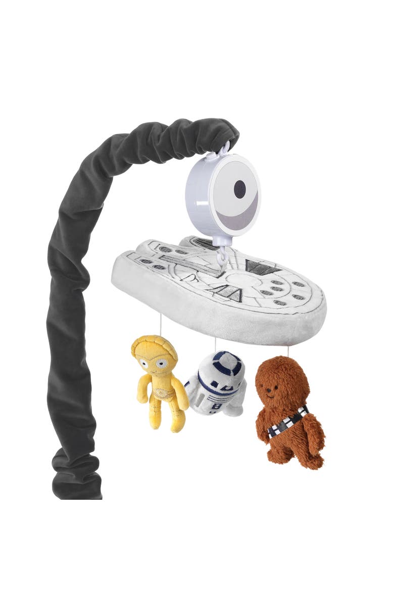 Lambs & Ivy Star Wars Signature Millennium Falcon Musical Baby Crib Mobile Toy, Main, color, Multicolor