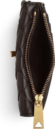 Bottega Veneta Andiamo Slip Intrecciato Leather Zip Card