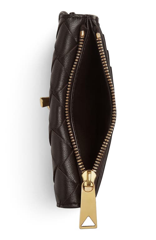Bottega Veneta Andiamo Slip Intrecciato Leather Zip Card Case