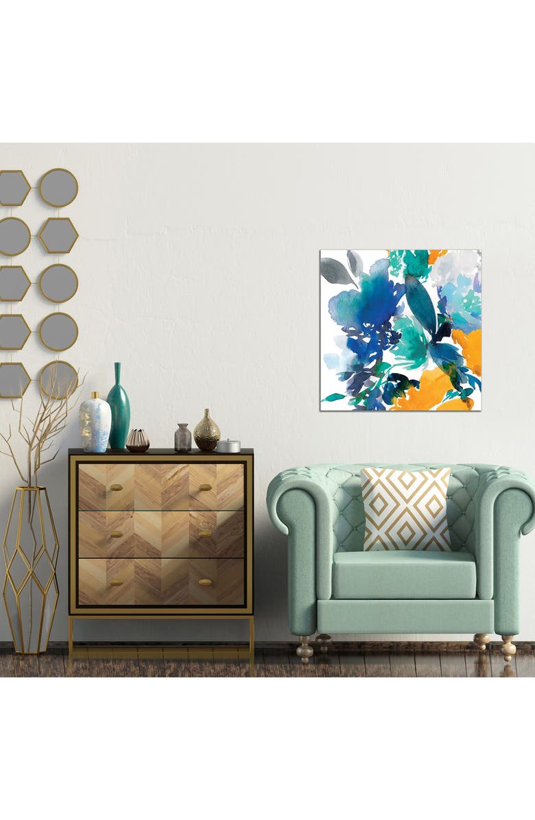 iCanvas Indigo Flower II by Isabelle Z Canvas Wall Art, Alternate, color, Blue