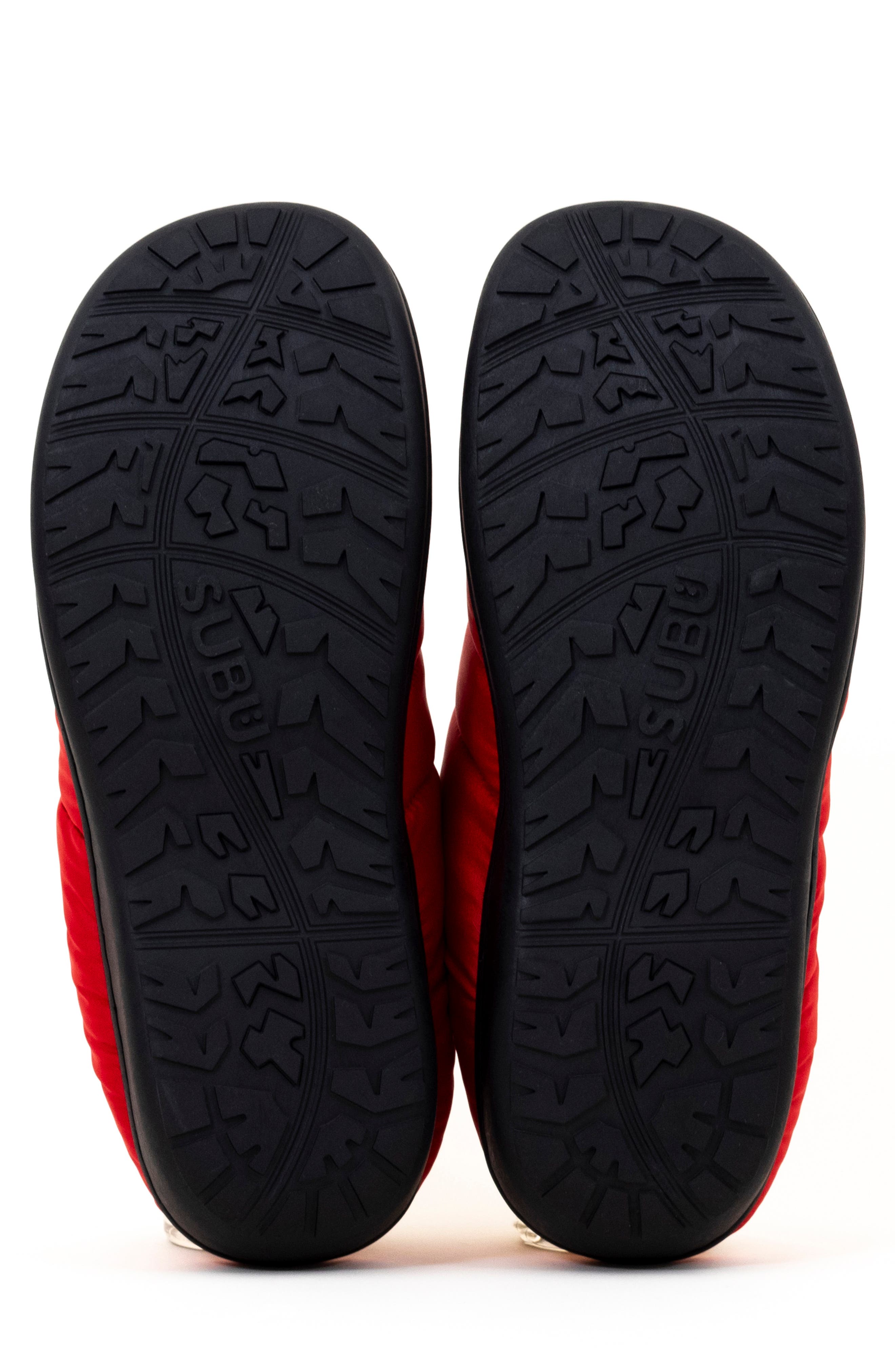 SUBU Gender Inclusive Indoor/Outdoor Puffer Slipper, Alternate, color, Red