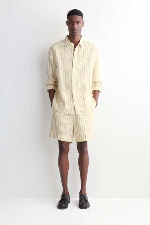 Tailored Linen Shorts