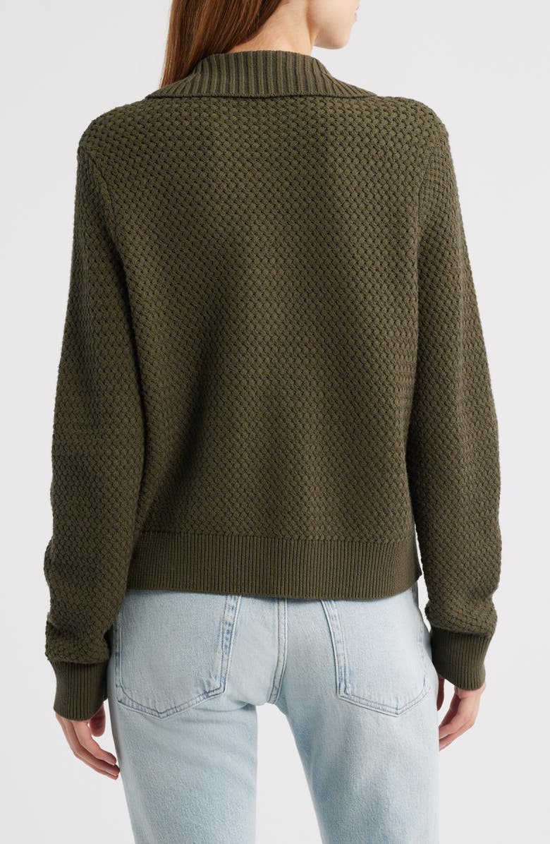 rag & bone Jaz Basketweave Cardigan, Alternate, color, 