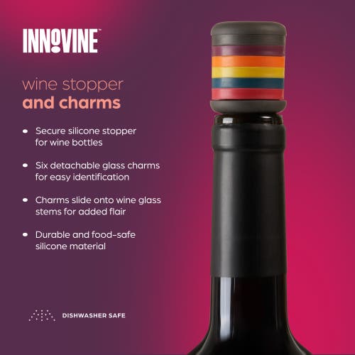 Innovine Wine Stopper And Charms