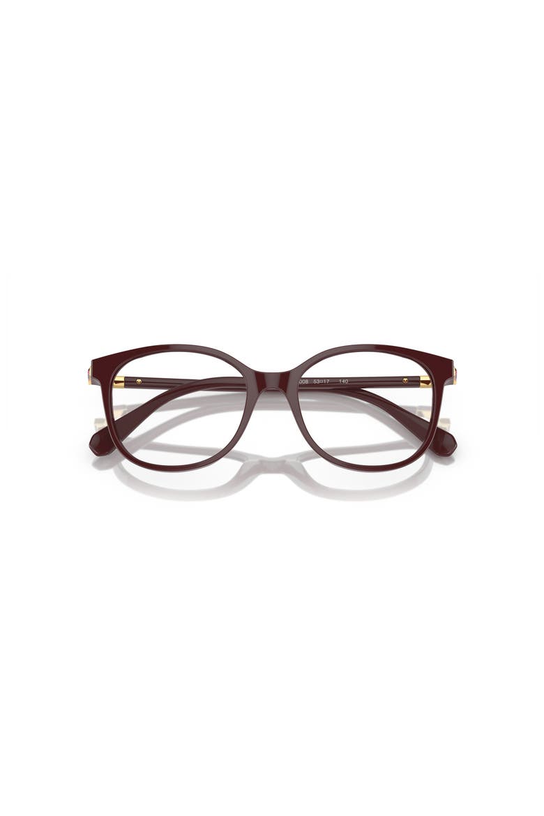 51mm Square optical glasses, Alternate, color, Red
