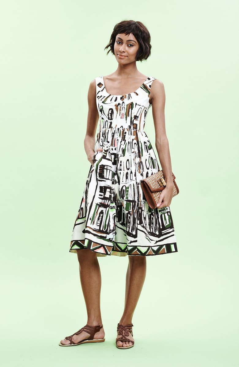 Kate Spade New York , Alternate, color, Multi Cuban Landscape Scene