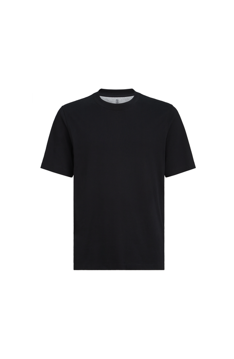 Cotton jersey crew neck T-shirt