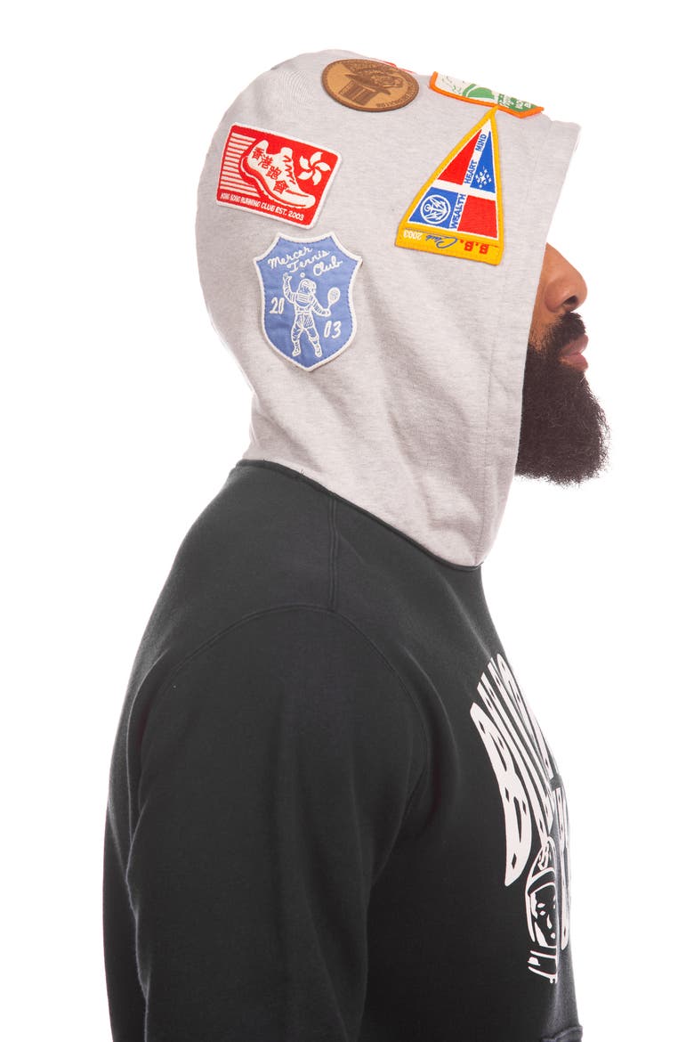 Patches Graphic Hoodie, Alternate, color, BLACK