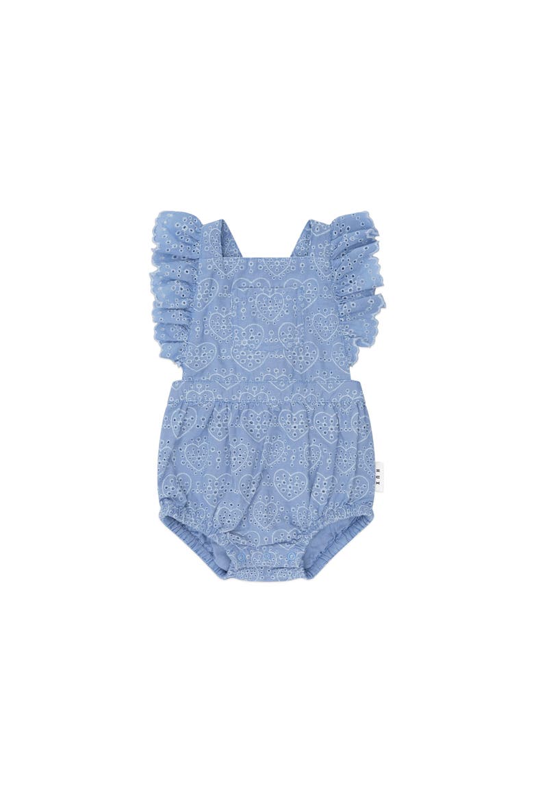 Broderie Playsuit, Main, color, Bijou Blue