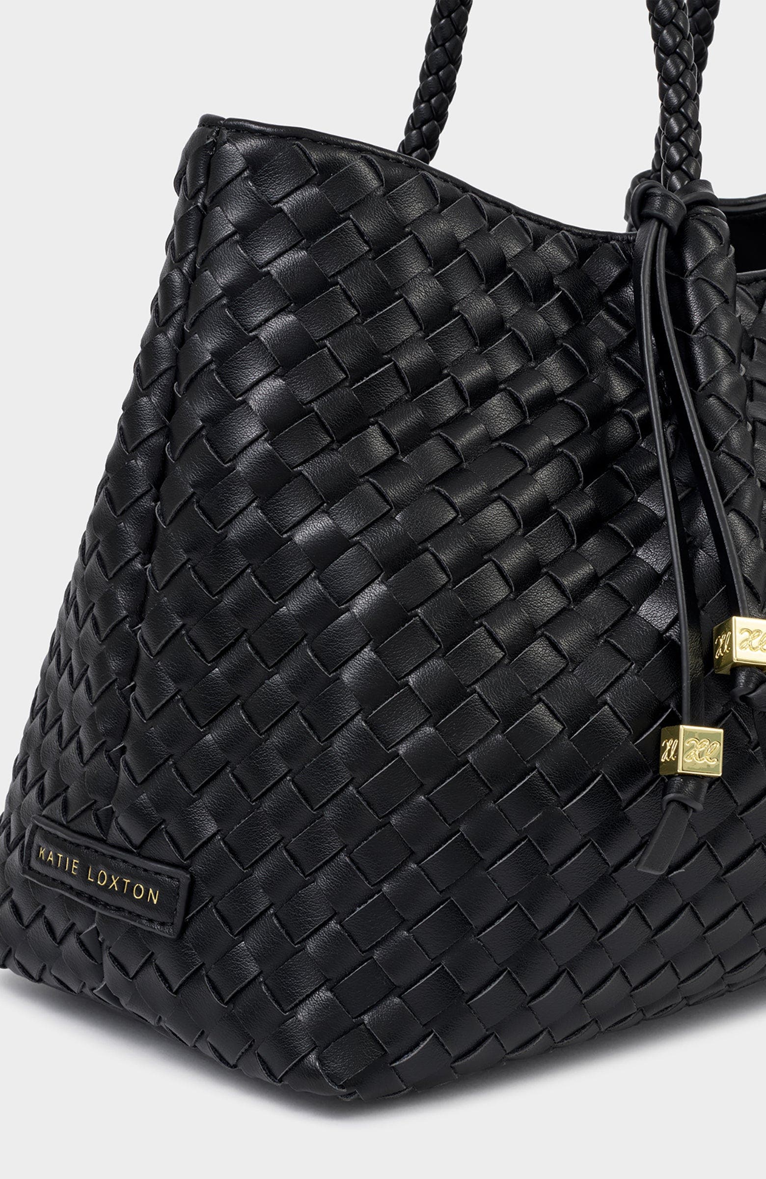 Katie Loxton Nova Small Shoulder Tote, Alternate, color, Black