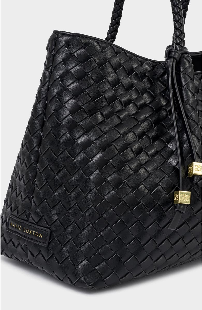 Katie Loxton Nova Small Shoulder Tote, Alternate, color, Black