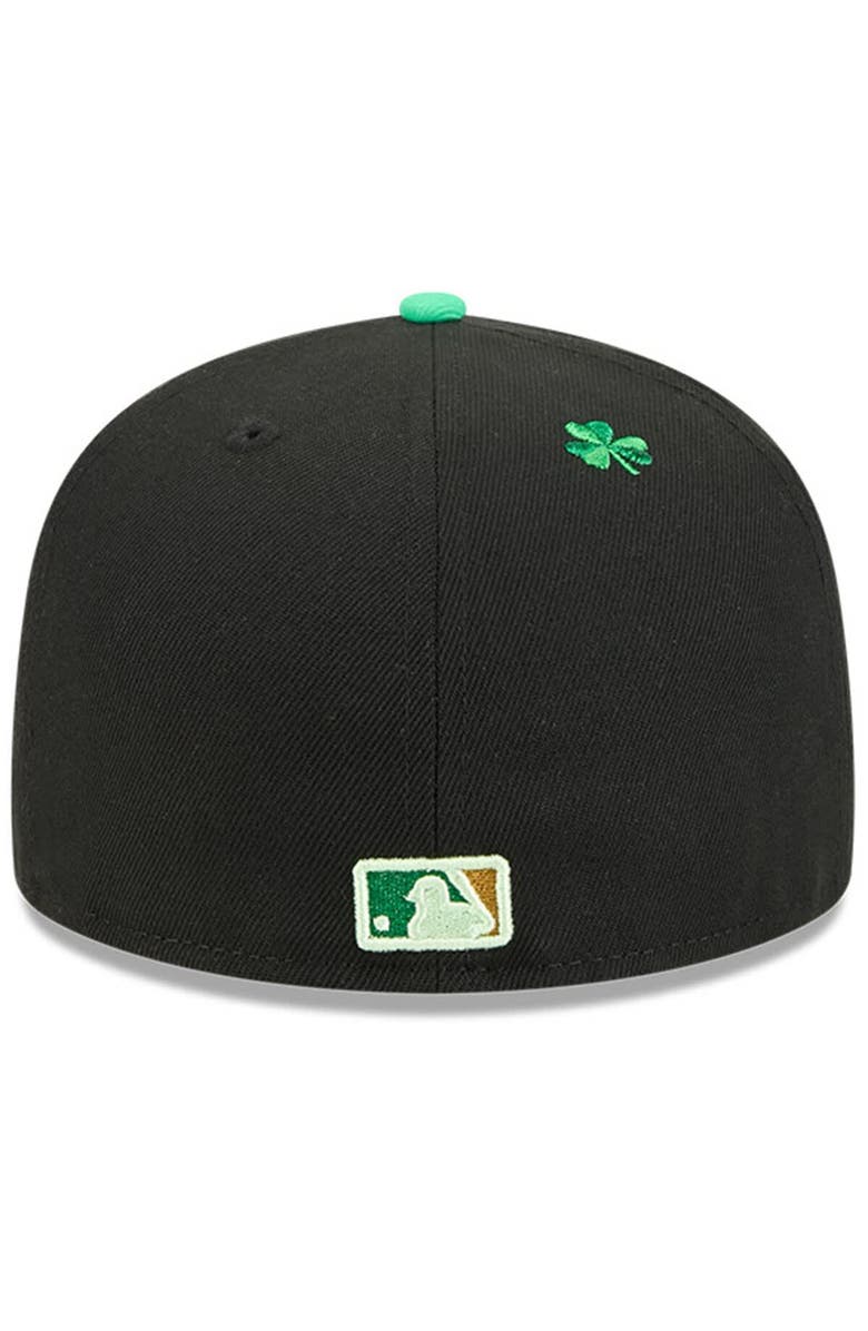 New Era Men's New Era Black Cincinnati Reds 2026 St. Patrick's Day 59FIFTY Fitted Hat, Alternate, color, Black