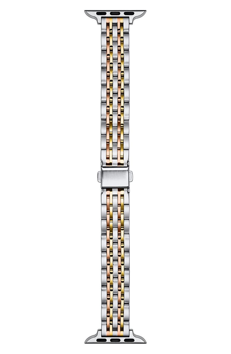 Posh Tech Rainey Tricolor Apple Watch<sup>®</sup> Bracelet Watchband, Main, color, Silver/ Gold/ Rose Gold