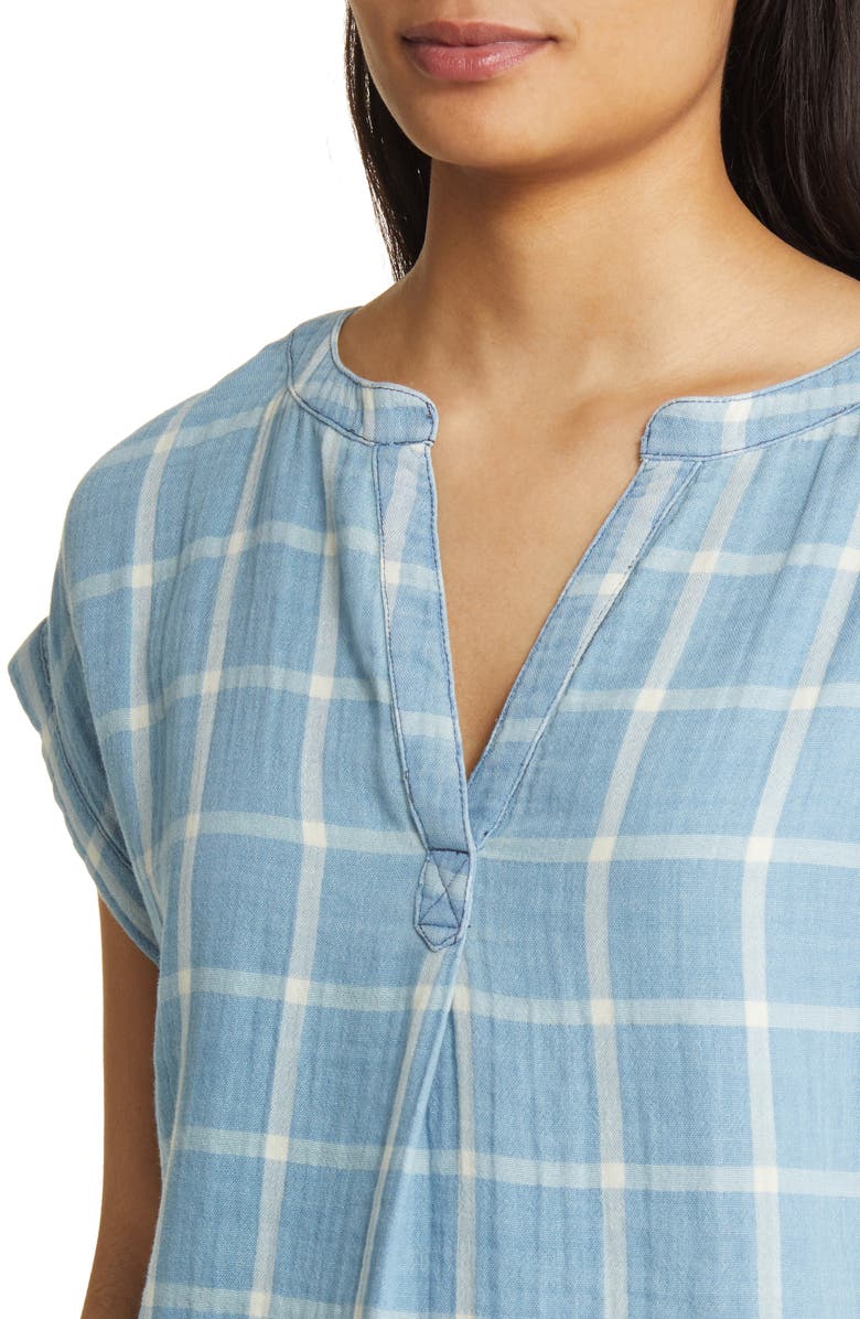 Lucky Brand Plaid Popover Shirt, Alternate, color, 