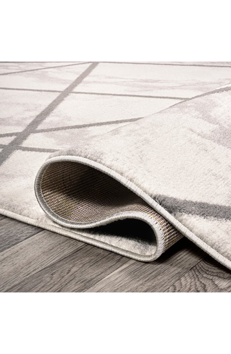 JONATHAN Y Patras Modern Geometric Marbled Area Rug, Alternate, color, Ivory/Gray