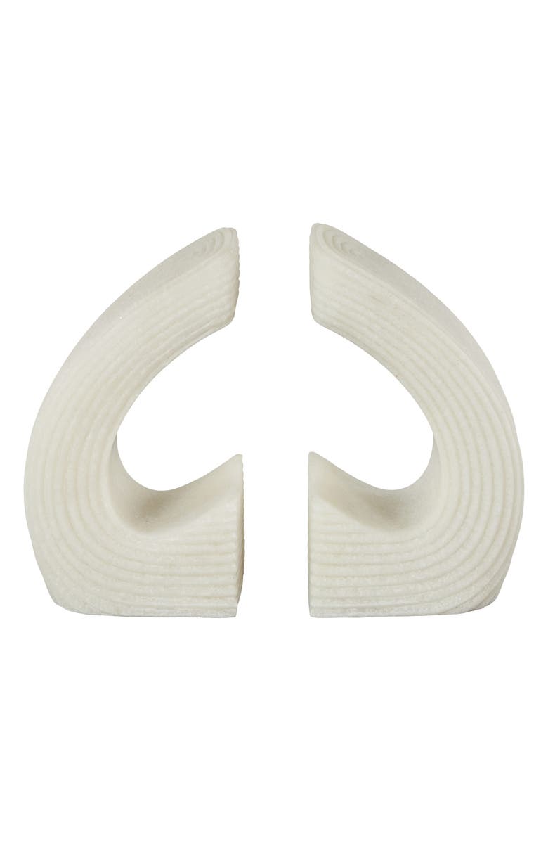 UMA Textured Bookends, Main, color, White