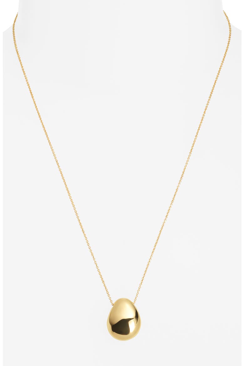 Pebble Pendant Necklace, Alternate, color, GOLD