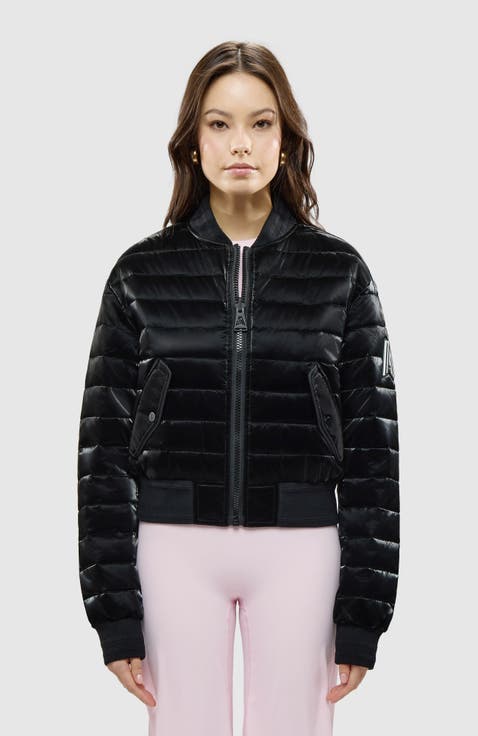 Women's Cluza Reversable Quilted Bomber Jacket