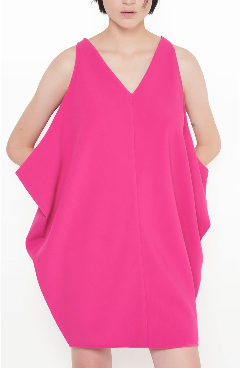AS by DF Valentina Drape Dress, Alternate, color, Magenta