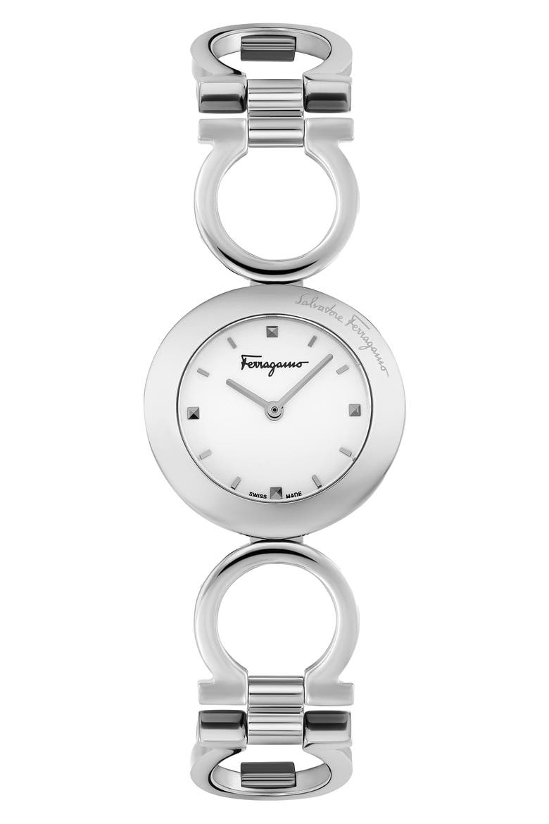 Gancino Bracelet Watch, 28mm, Main, color, STAINLESS STEEL