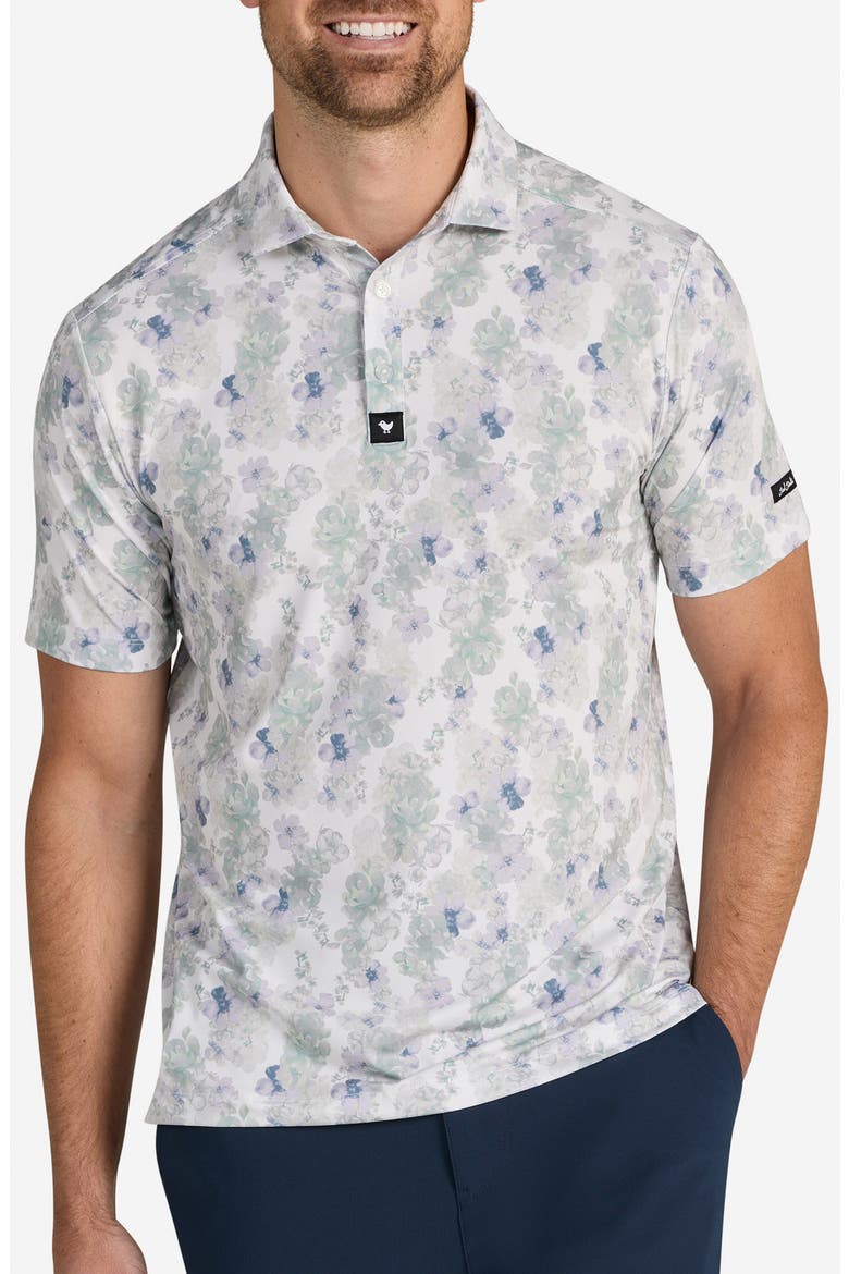 Core Floral Performance Golf Polo, Main, color, NEW MOON