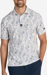 Bad Birdie Core Floral Performance Golf Polo