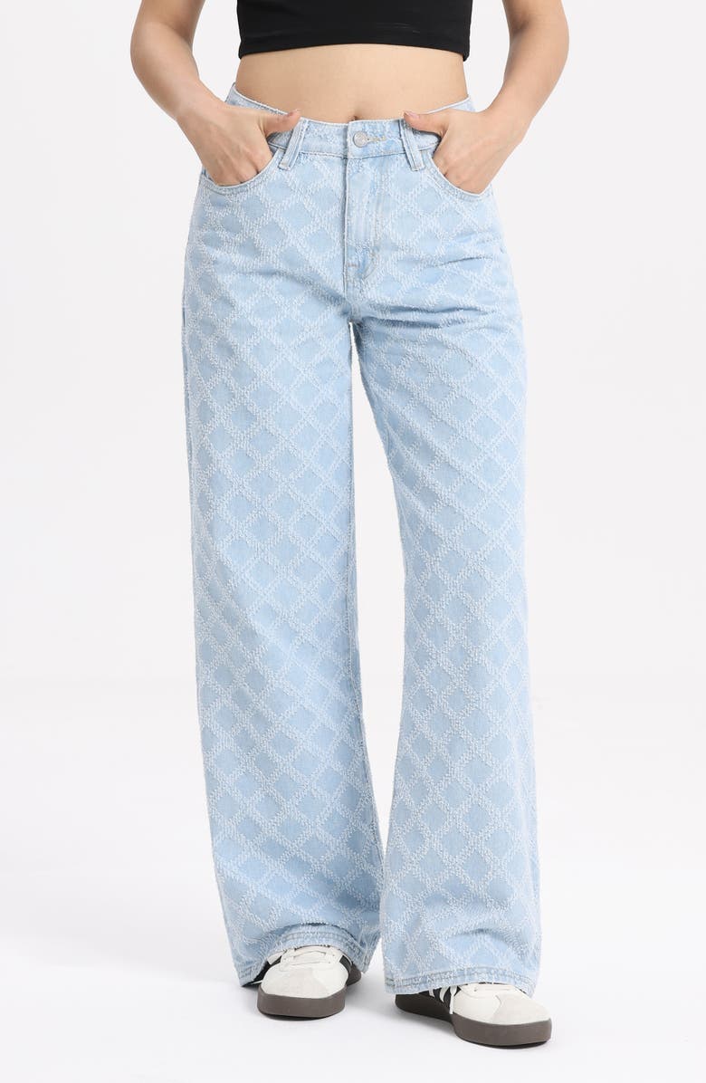 Bayeas High Waist Straight Leg Jeans, Alternate, color,