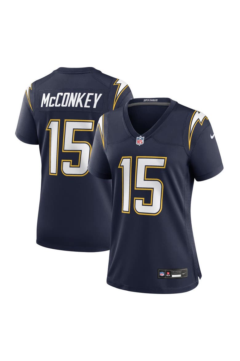 Women's Nike Ladd McConkey Navy Los Angeles Chargers Alternate Super Chargers Game Jersey, Alternate, color, Navy