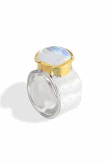 YS GEMS Semiprecious Stone Cabochon Ring