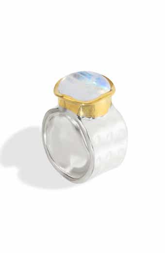 Semiprecious Stone Cabochon Ring