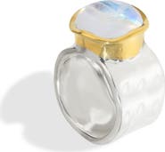 YS GEMS Semiprecious Stone Cabochon Ring
