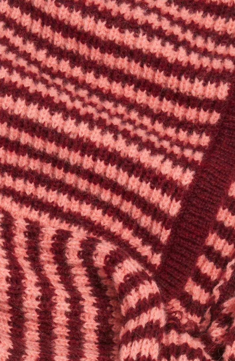 Damson Madder Tie Front Hood Scarf, Alternate, color, 