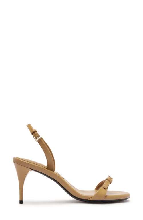 Schutz Aurora Mid Slingback Sandal In Nude