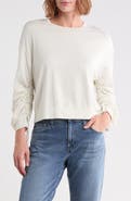 AG Farrow Blouson Sleeve Cotton Blend Top