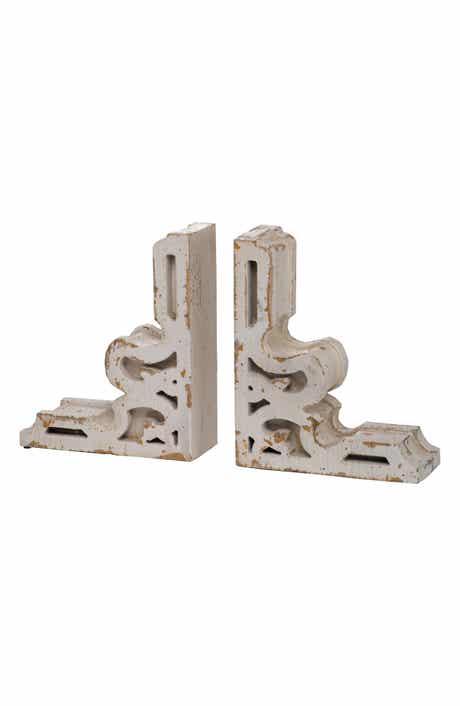 Rustic Wood Bookends