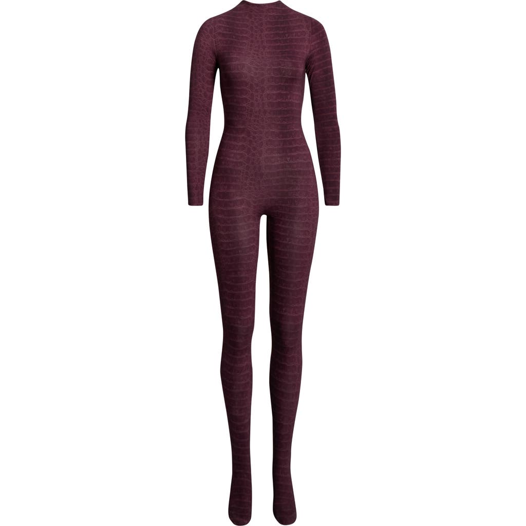 Naked Wardrobe Long Sleeve Closed Toe Jumpsuit In Multi