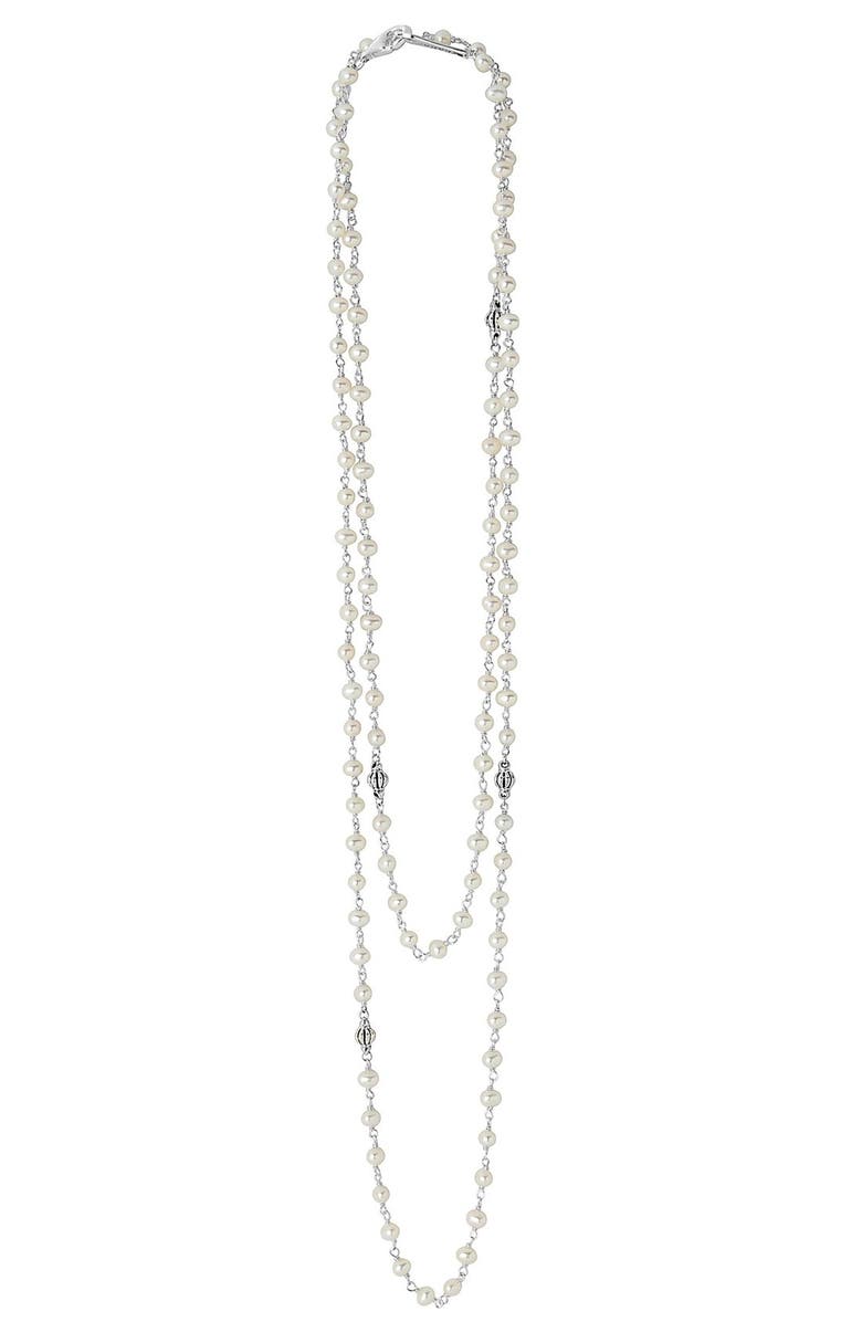 LAGOS Luna Long Freshwater Pearl Necklace, Main, color,