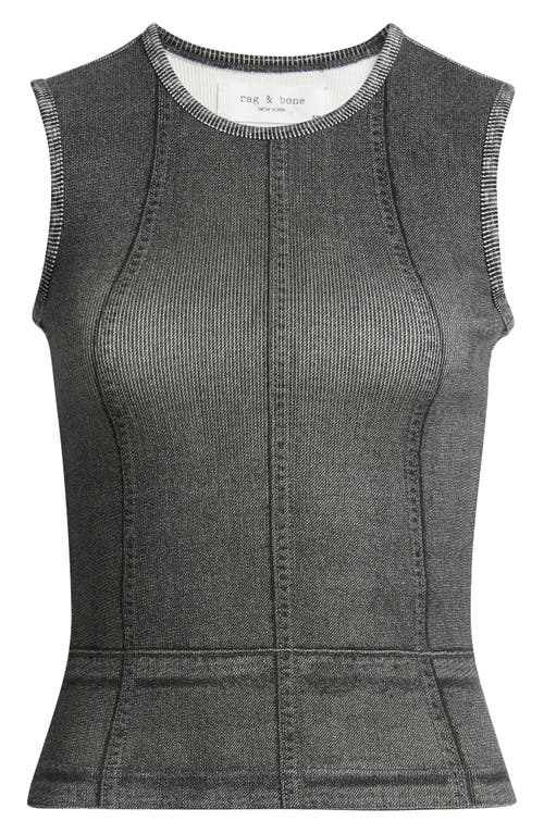 Rag & Bone Miramar Stretch Cotton Rib Muscle Tank
