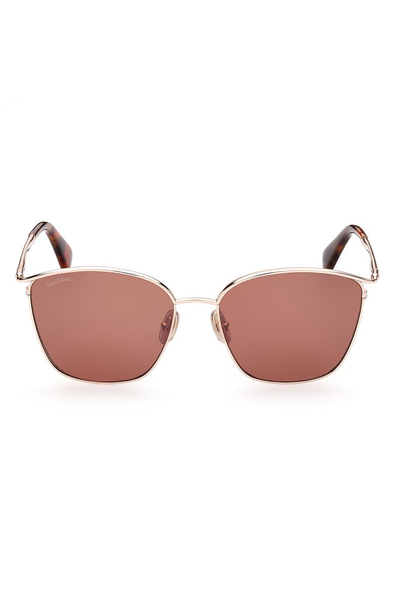 Max Mara 55mm Aviator Sunglasses, Main, color, 