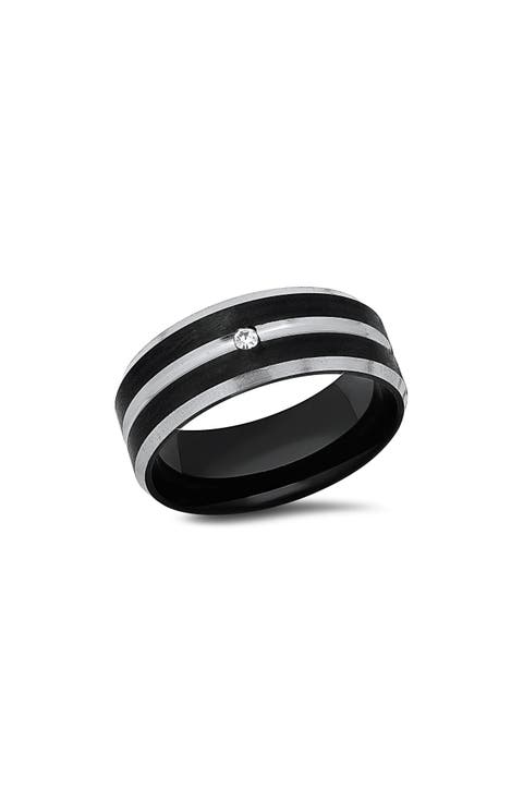 Men's Two-Tone Stainless Steel Band Ring