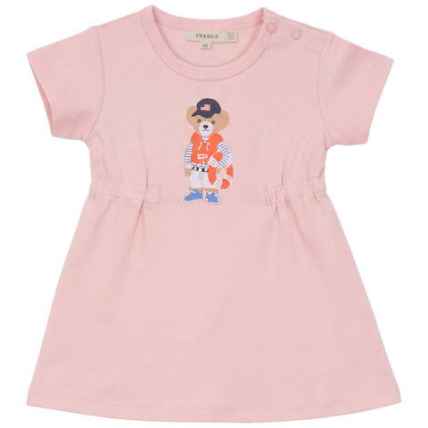 Bear Print Cotton A-Line Dress (Baby)