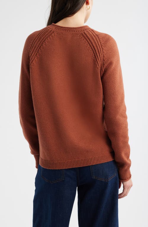 Caslonr Caslon(r) Raglan Sleeve Roll Neck Wool & Cotton Sweater
