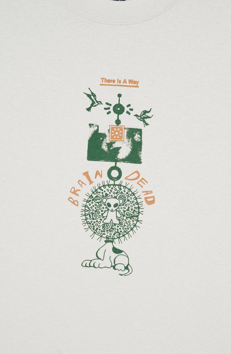 Brain Dead There Is a Way Cotton Graphic T-Shirt, Alternate, color, Grey