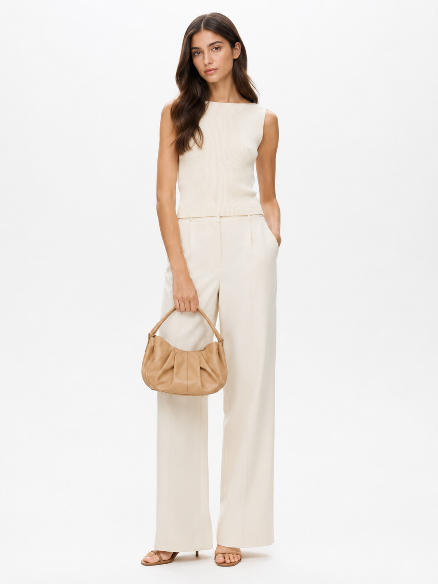 Liora Sculptural Leather Shoulder Bag, Alternate, color, Honey