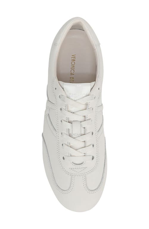 Veronica Beard Riviera Leather Sneakers In Coconut
