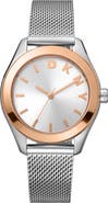 DKNY Three Hand Quartz Mesh Strap Watch, 34mm